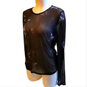 Rebecca Minkoff Sheer Long Sleeve Top – Women’s Large NEW